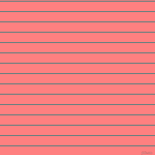 horizontal lines stripes, 2 pixel line width, 32 pixel line spacing, Teal and Salmon horizontal lines and stripes seamless tileable