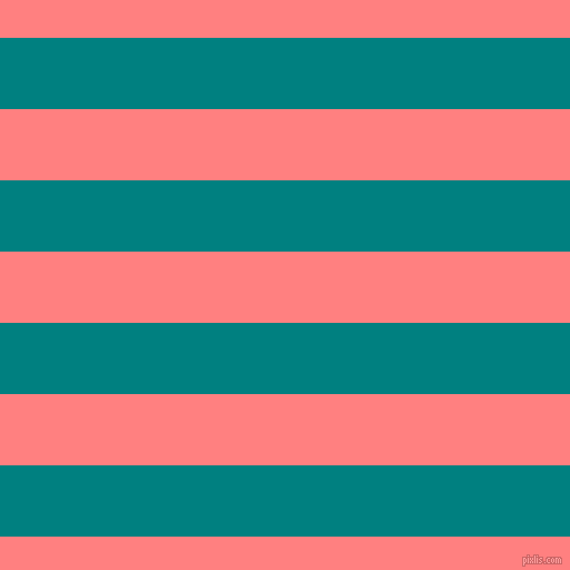horizontal lines stripes, 64 pixel line width, 64 pixel line spacing, Teal and Salmon horizontal lines and stripes seamless tileable