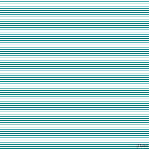 horizontal lines stripes, 2 pixel line width, 4 pixel line spacing, Teal and White horizontal lines and stripes seamless tileable