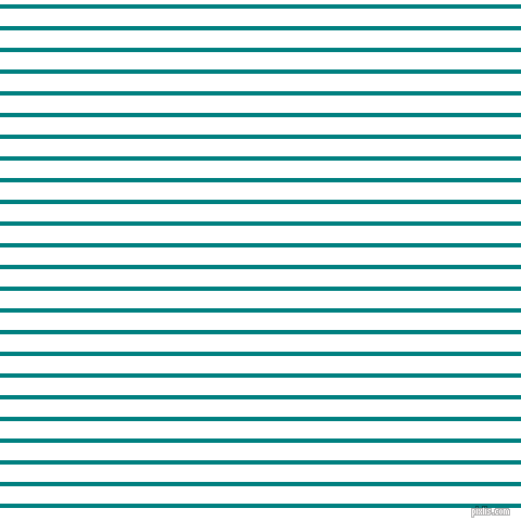 horizontal lines stripes, 4 pixel line width, 16 pixel line spacing, Teal and White horizontal lines and stripes seamless tileable