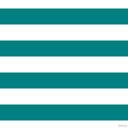 horizontal lines stripes, 64 pixel line width, 64 pixel line spacing, Teal and White horizontal lines and stripes seamless tileable