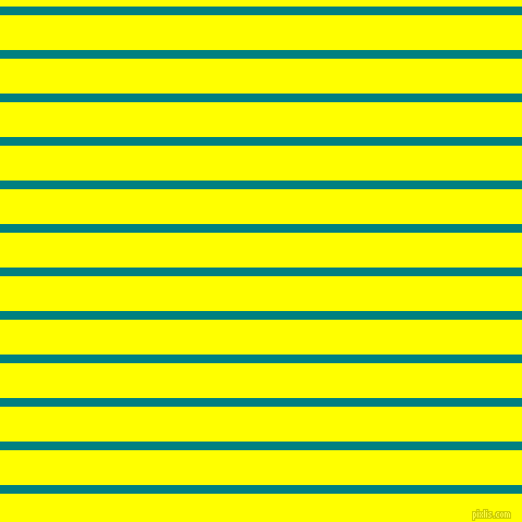 horizontal lines stripes, 8 pixel line width, 32 pixel line spacing, Teal and Yellow horizontal lines and stripes seamless tileable