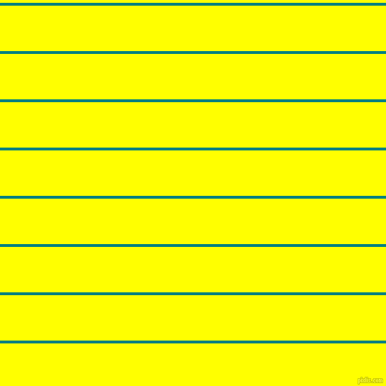 horizontal lines stripes, 4 pixel line width, 64 pixel line spacing, Teal and Yellow horizontal lines and stripes seamless tileable