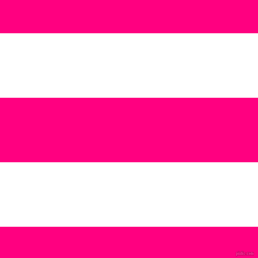 horizontal lines stripes, 128 pixel line width, 128 pixel line spacing, White and Deep Pink horizontal lines and stripes seamless tileable
