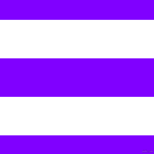 horizontal lines stripes, 128 pixel line width, 128 pixel line spacing, White and Electric Indigo horizontal lines and stripes seamless tileable