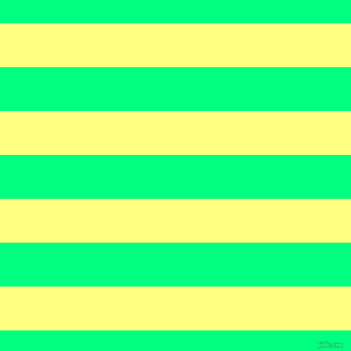 horizontal lines stripes, 64 pixel line width, 64 pixel line spacing, Witch Haze and Spring Green horizontal lines and stripes seamless tileable