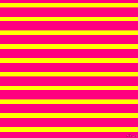 horizontal lines stripes, 16 pixel line width, 32 pixel line spacing, Yellow and Deep Pink horizontal lines and stripes seamless tileable