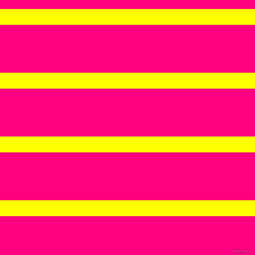 horizontal lines stripes, 32 pixel line width, 96 pixel line spacing, Yellow and Deep Pink horizontal lines and stripes seamless tileable