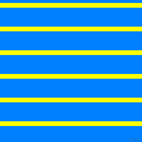 horizontal lines stripes, 16 pixel line width, 64 pixel line spacing, Yellow and Dodger Blue horizontal lines and stripes seamless tileable