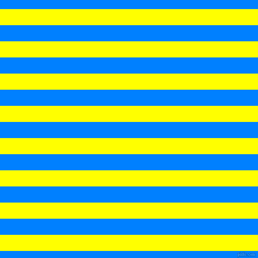 horizontal lines stripes, 32 pixel line width, 32 pixel line spacing, Yellow and Dodger Blue horizontal lines and stripes seamless tileable