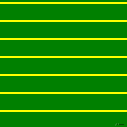 horizontal lines stripes, 8 pixel line width, 64 pixel line spacing, Yellow and Green horizontal lines and stripes seamless tileable