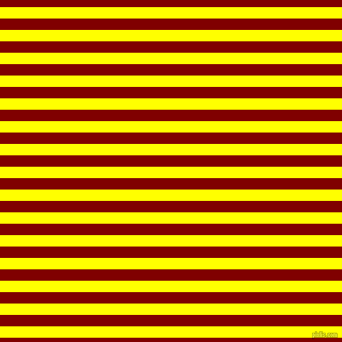 horizontal lines stripes, 16 pixel line width, 16 pixel line spacing, Yellow and Maroon horizontal lines and stripes seamless tileable