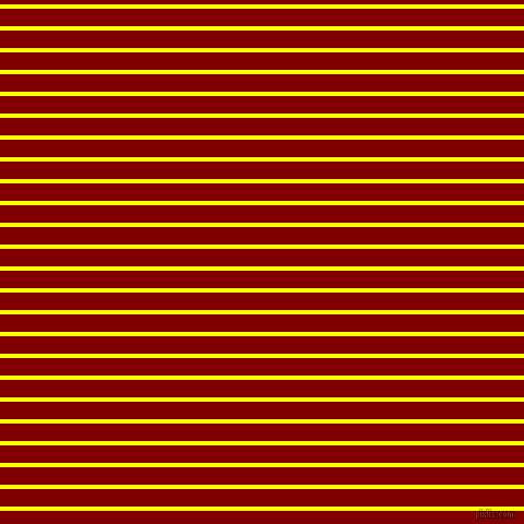 horizontal lines stripes, 4 pixel line width, 16 pixel line spacing, Yellow and Maroon horizontal lines and stripes seamless tileable