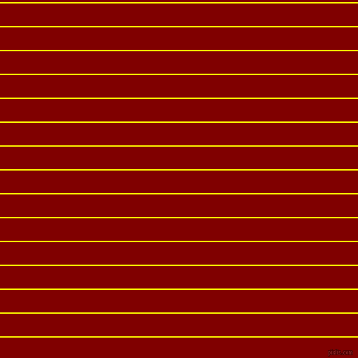 horizontal lines stripes, 2 pixel line width, 32 pixel line spacing, Yellow and Maroon horizontal lines and stripes seamless tileable