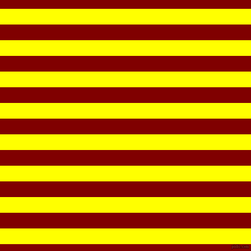 horizontal lines stripes, 32 pixel line width, 32 pixel line spacing, Yellow and Maroon horizontal lines and stripes seamless tileable