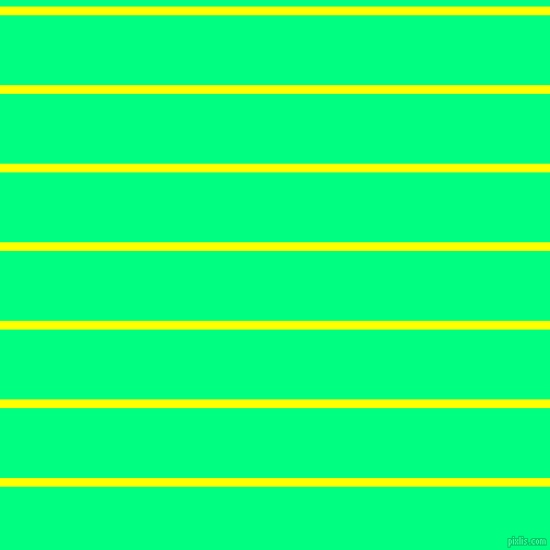 horizontal lines stripes, 8 pixel line width, 64 pixel line spacing, Yellow and Spring Green horizontal lines and stripes seamless tileable