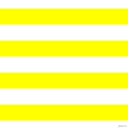horizontal lines stripes, 64 pixel line width, 64 pixel line spacing, Yellow and White horizontal lines and stripes seamless tileable