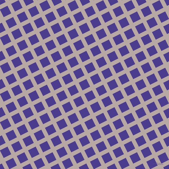 27/117 degree angle diagonal checkered chequered lines, 14 pixel lines width, 29 pixel square size, plaid checkered seamless tileable