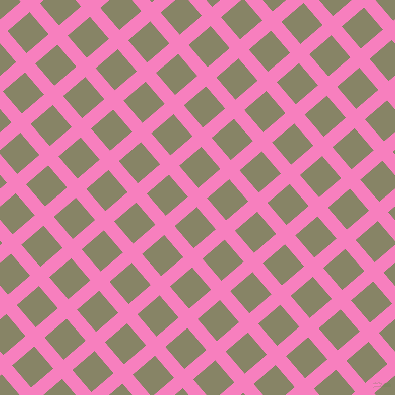 41/131 degree angle diagonal checkered chequered lines, 27 pixel lines width, 58 pixel square size, plaid checkered seamless tileable
