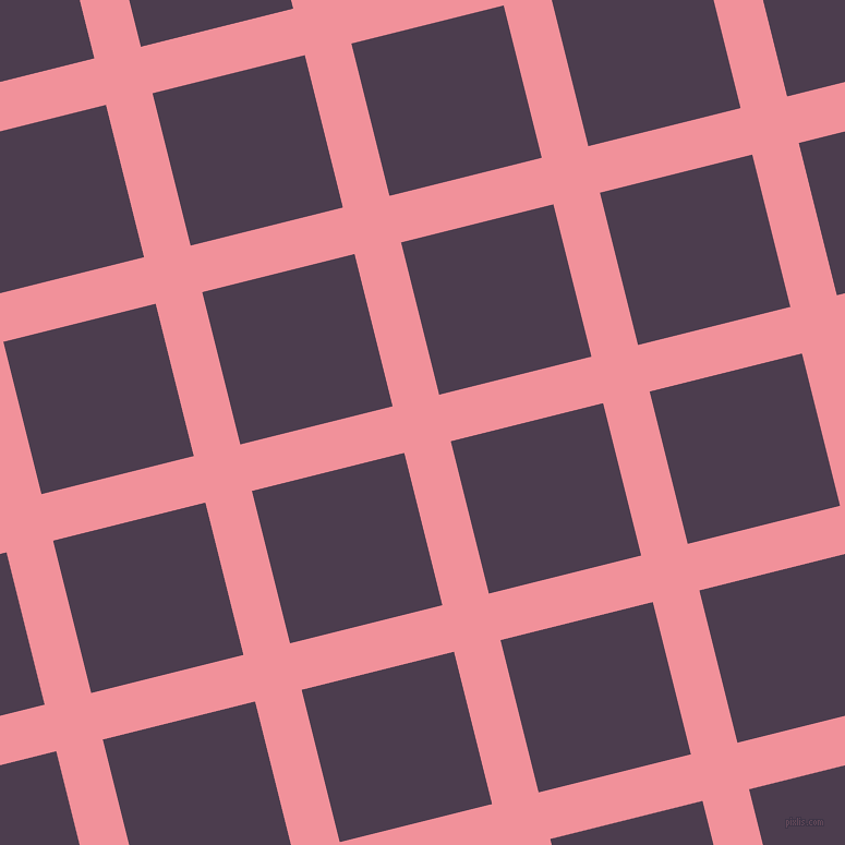 14/104 degree angle diagonal checkered chequered lines, 44 pixel lines width, 144 pixel square size, plaid checkered seamless tileable