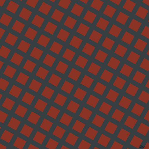 61/151 degree angle diagonal checkered chequered lines, 16 pixel line width, 34 pixel square size, plaid checkered seamless tileable