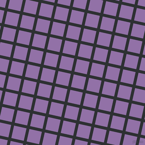 77/167 degree angle diagonal checkered chequered lines, 10 pixel line width, 43 pixel square size, plaid checkered seamless tileable
