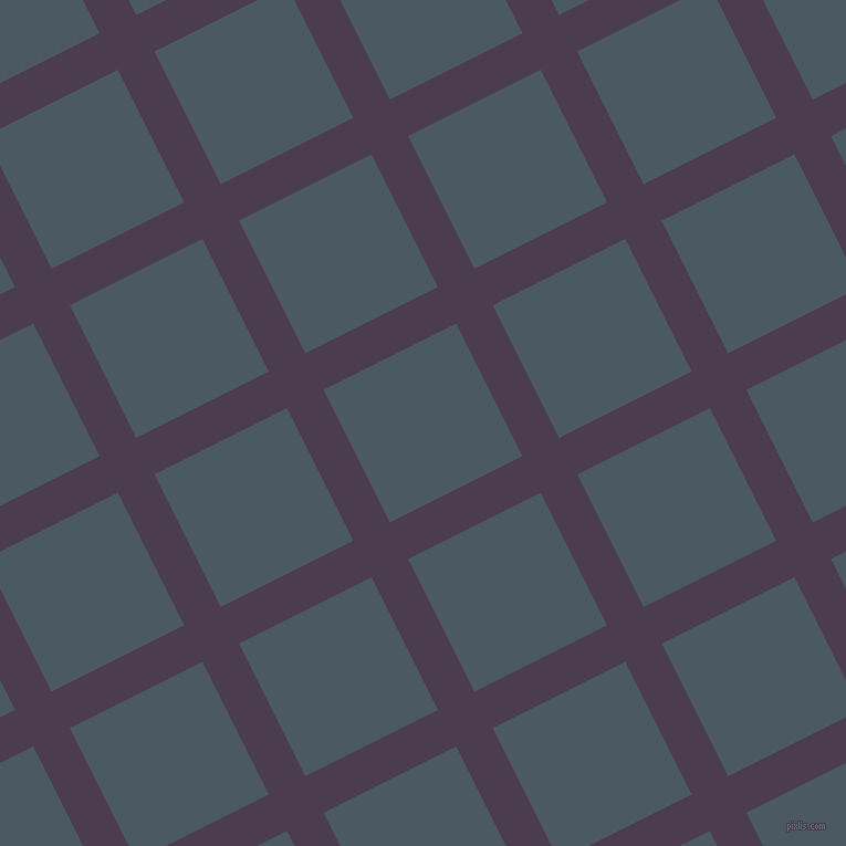 27/117 degree angle diagonal checkered chequered lines, 37 pixel line width, 134 pixel square size, plaid checkered seamless tileable