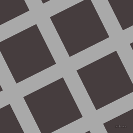 27/117 degree angle diagonal checkered chequered lines, 49 pixel line width, 143 pixel square size, plaid checkered seamless tileable