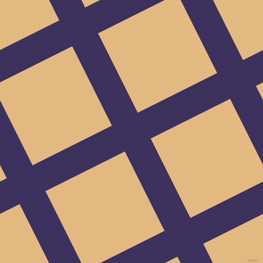 27/117 degree angle diagonal checkered chequered lines, 98 pixel lines width, 301 pixel square size, plaid checkered seamless tileable