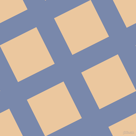 27/117 degree angle diagonal checkered chequered lines, 64 pixel lines width, 133 pixel square size, plaid checkered seamless tileable