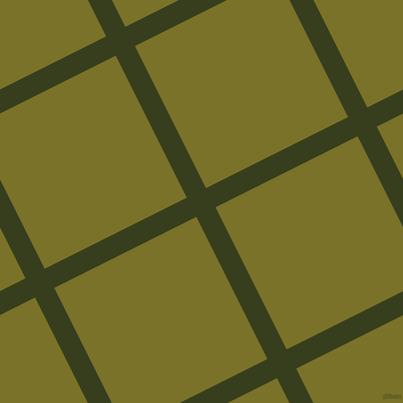 27/117 degree angle diagonal checkered chequered lines, 42 pixel line width, 311 pixel square size, plaid checkered seamless tileable