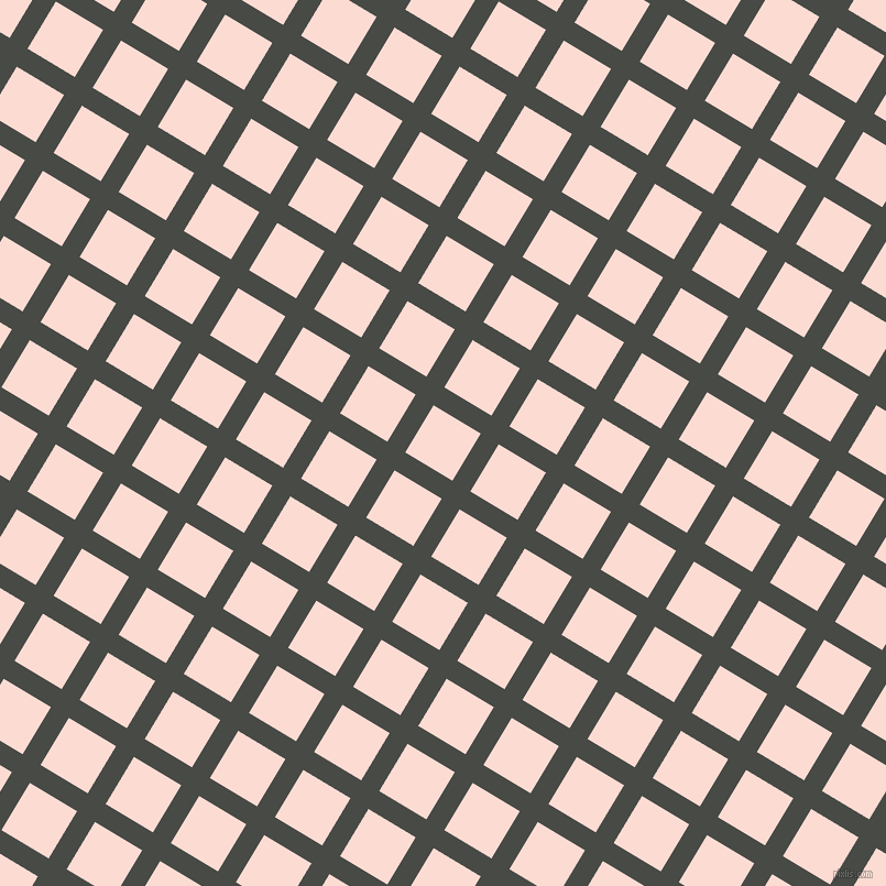 59/149 degree angle diagonal checkered chequered lines, 19 pixel line width, 50 pixel square size, plaid checkered seamless tileable