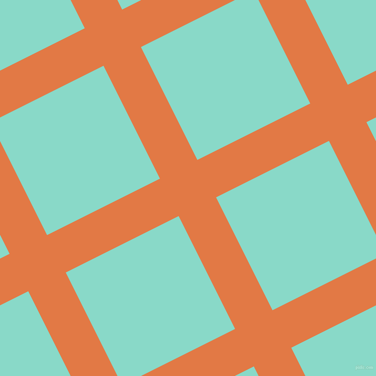 27/117 degree angle diagonal checkered chequered lines, 83 pixel line width, 250 pixel square size, plaid checkered seamless tileable