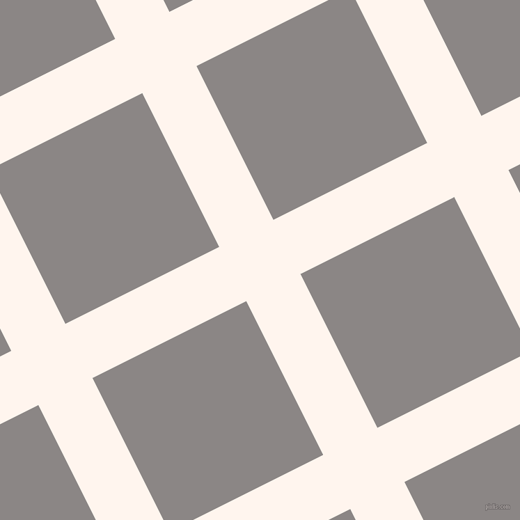 27/117 degree angle diagonal checkered chequered lines, 87 pixel lines width, 247 pixel square size, plaid checkered seamless tileable