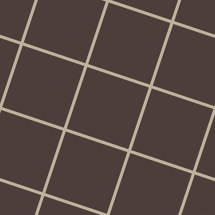72/162 degree angle diagonal checkered chequered lines, 10 pixel lines width, 213 pixel square size, Akaroa and Crater Brown plaid checkered seamless tileable