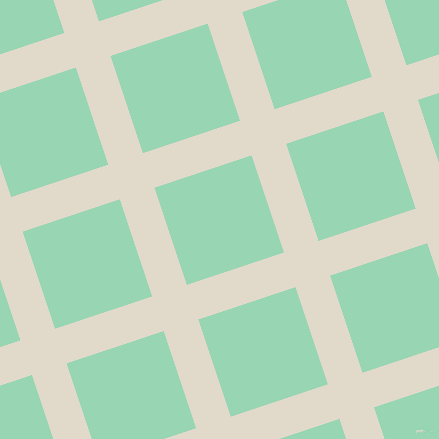 18/108 degree angle diagonal checkered chequered lines, 72 pixel line width, 202 pixel square size, Albescent White and Vista Blue plaid checkered seamless tileable