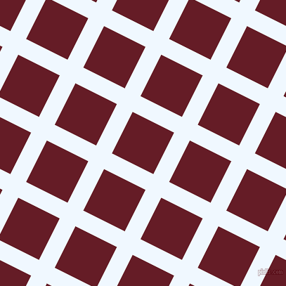 63/153 degree angle diagonal checkered chequered lines, 25 pixel line width, 66 pixel square size, Alice Blue and Pohutukawa plaid checkered seamless tileable