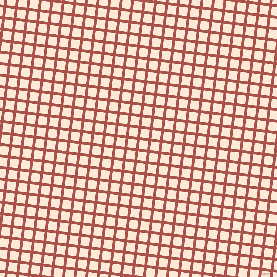 83/173 degree angle diagonal checkered chequered lines, 9 pixel lines width, 28 pixel square size, Apple Blossom and Serenade plaid checkered seamless tileable