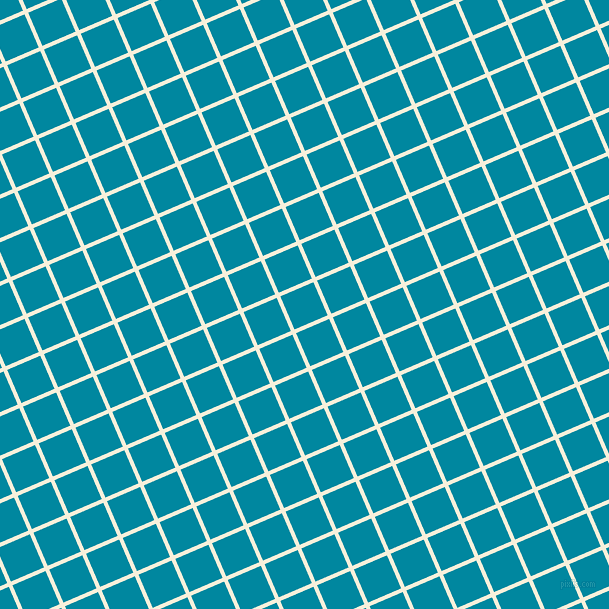 23/113 degree angle diagonal checkered chequered lines, 4 pixel lines width, 36 pixel square size, Apricot White and Eastern Blue plaid checkered seamless tileable