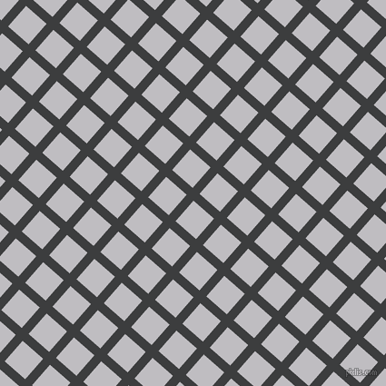 49/139 degree angle diagonal checkered chequered lines, 10 pixel lines width, 30 pixel square size, Baltic Sea and French Grey plaid checkered seamless tileable