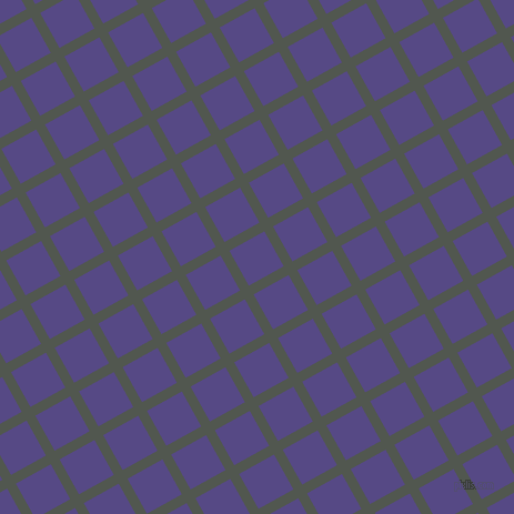 29/119 degree angle diagonal checkered chequered lines, 9 pixel lines width, 36 pixel square size, Battleship Grey and Victoria plaid checkered seamless tileable