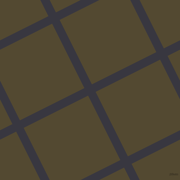 27/117 degree angle diagonal checkered chequered lines, 35 pixel line width, 302 pixel square size, Black Marlin and Punga plaid checkered seamless tileable