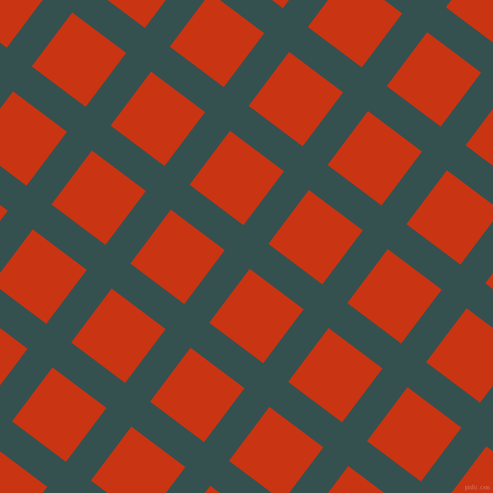 53/143 degree angle diagonal checkered chequered lines, 44 pixel line width, 95 pixel square size, Blue Dianne and Harley Davidson Orange plaid checkered seamless tileable