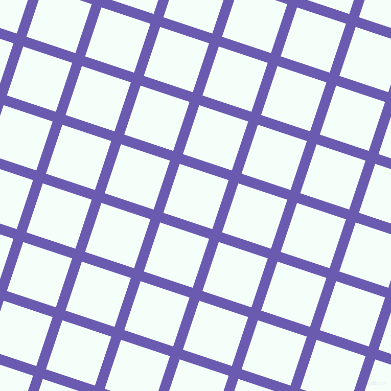 72/162 degree angle diagonal checkered chequered lines, 20 pixel lines width, 101 pixel square size, Blue Marguerite and Mint Cream plaid checkered seamless tileable