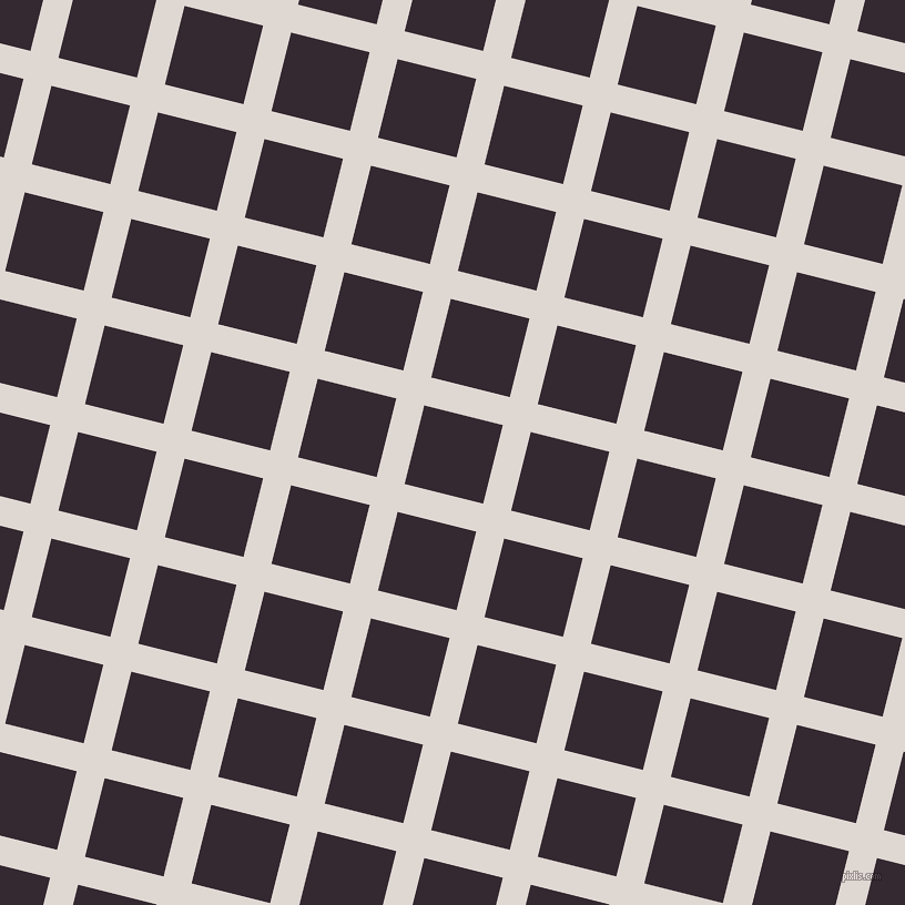 76/166 degree angle diagonal checkered chequered lines, 26 pixel lines width, 73 pixel square size, Bon Jour and Melanzane plaid checkered seamless tileable