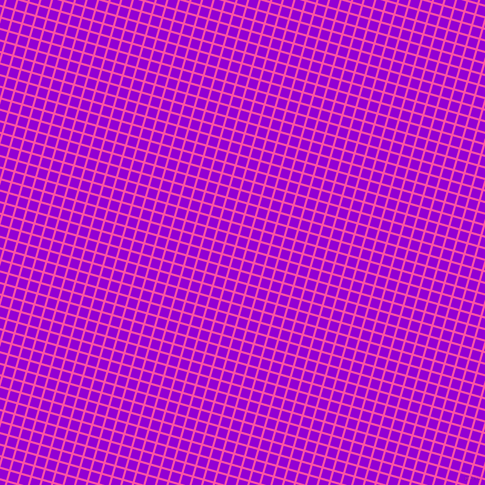 74/164 degree angle diagonal checkered chequered lines, 4 pixel line width, 18 pixel square size, Brilliant Rose and Dark Violet plaid checkered seamless tileable