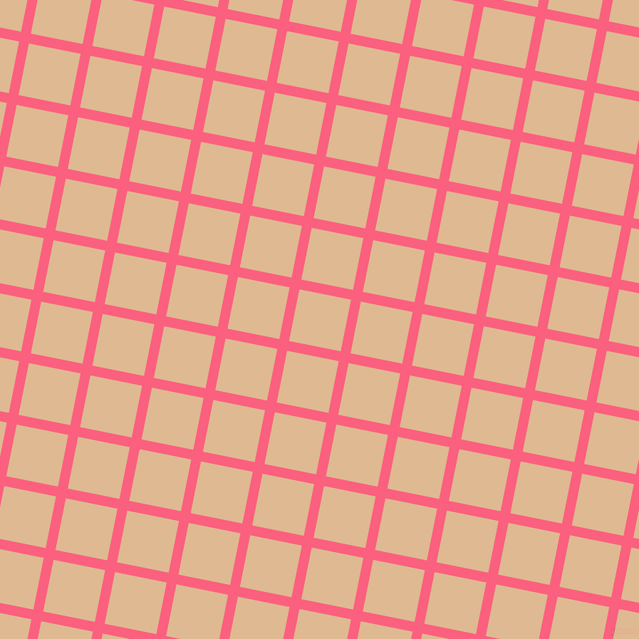 79/169 degree angle diagonal checkered chequered lines, 14 pixel lines width, 74 pixel square size, Brink Pink and Pancho plaid checkered seamless tileable