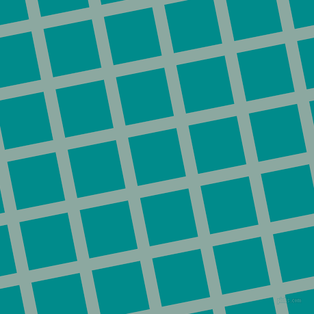 11/101 degree angle diagonal checkered chequered lines, 18 pixel lines width, 72 pixel square size, Cascade and Dark Cyan plaid checkered seamless tileable