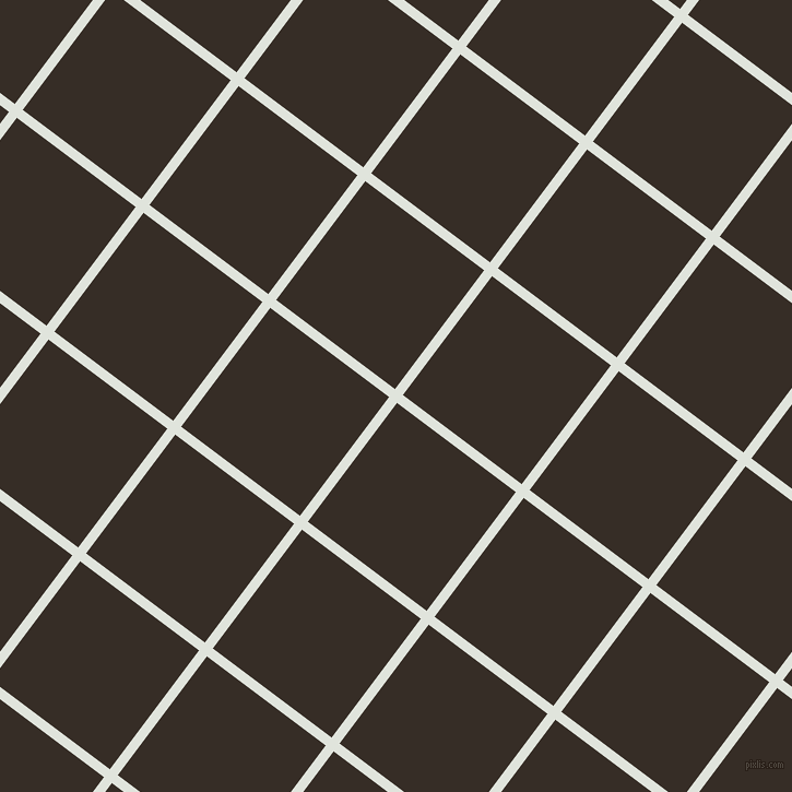 53/143 degree angle diagonal checkered chequered lines, 9 pixel line width, 136 pixel square size, Catskill White and Coffee Bean plaid checkered seamless tileable