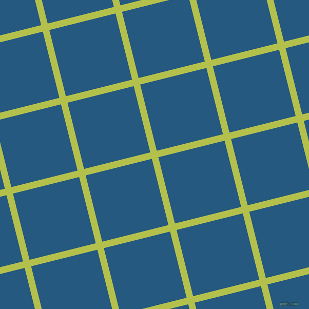 14/104 degree angle diagonal checkered chequered lines, 13 pixel line width, 133 pixel square size, Celery and Bahama Blue plaid checkered seamless tileable